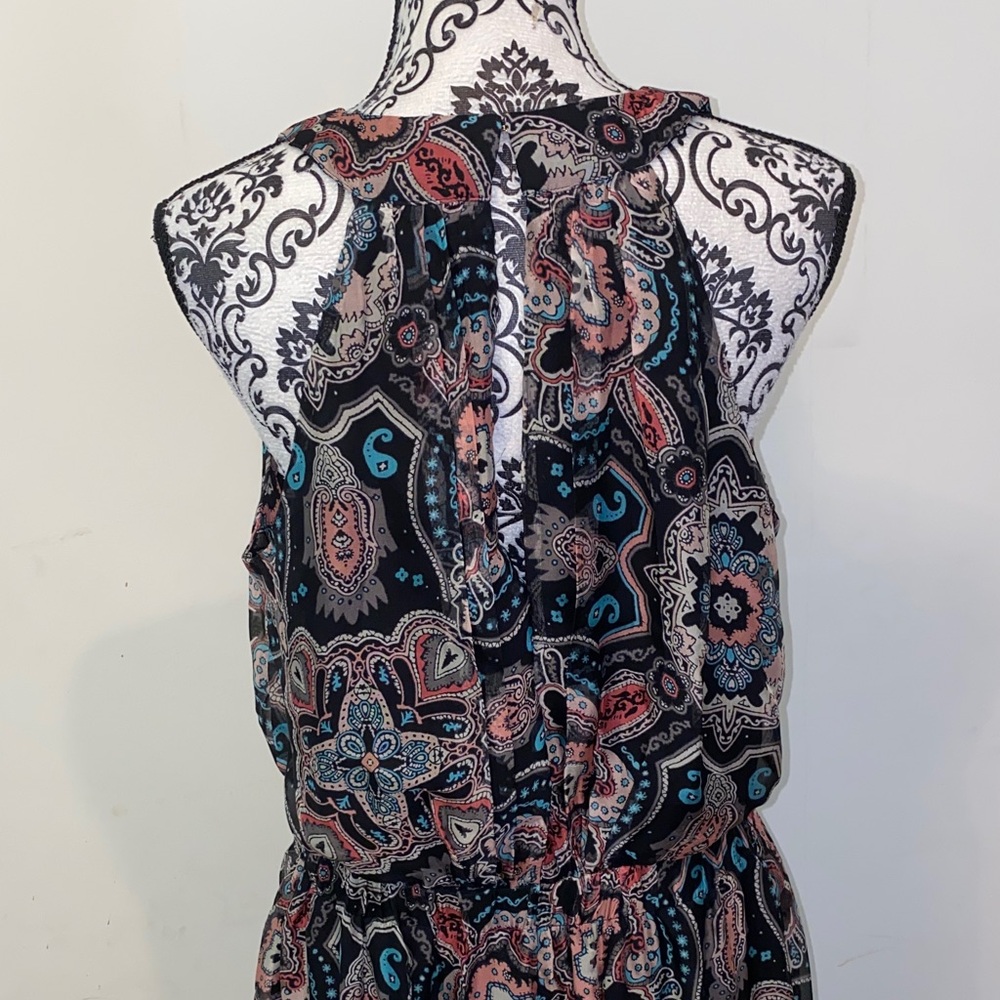Ramy Brook Printed Savanna Paisley Print Silk Blend Maxi Dress Size Small - Picture 10 of 14